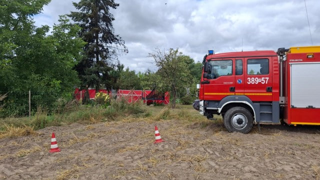 Tragiczny wypadek awionetki w Krzycku Wielkim