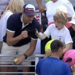 Skandal na US Open: Piotr Szczerek i czapka dziecka