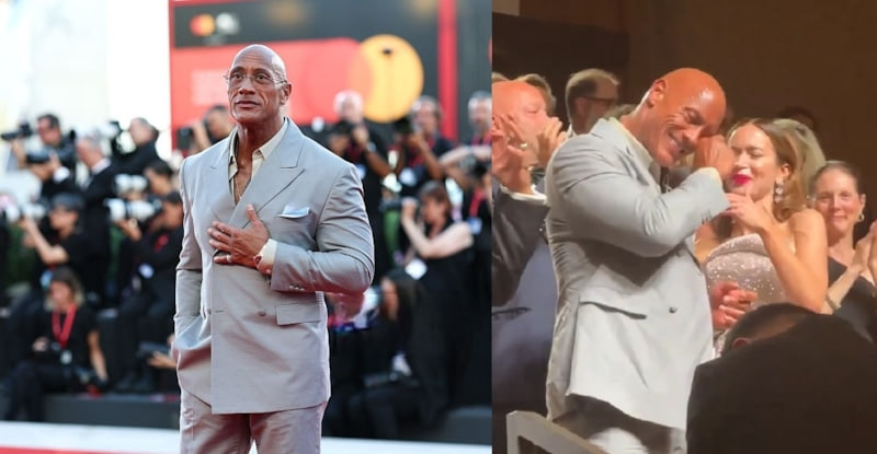 Dwayne Johnson ze łzami w Wenecji – premiera filmu