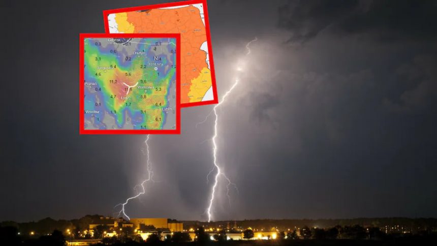 Alert RCB w 11 województwach – burze i grad 5 września