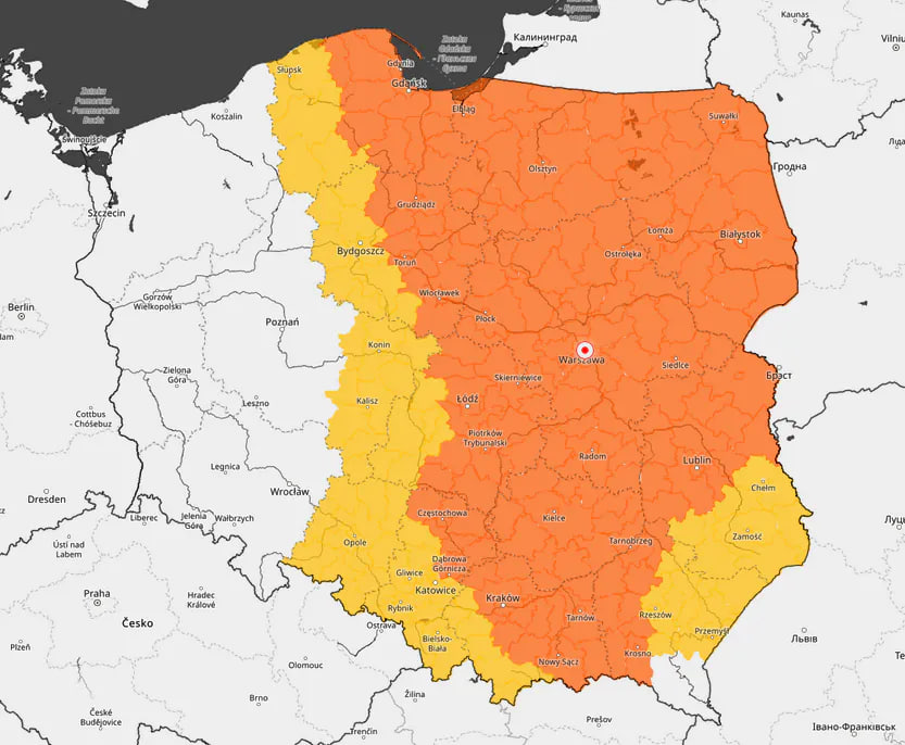 Alert RCB w 11 województwach – burze i grad 5 września