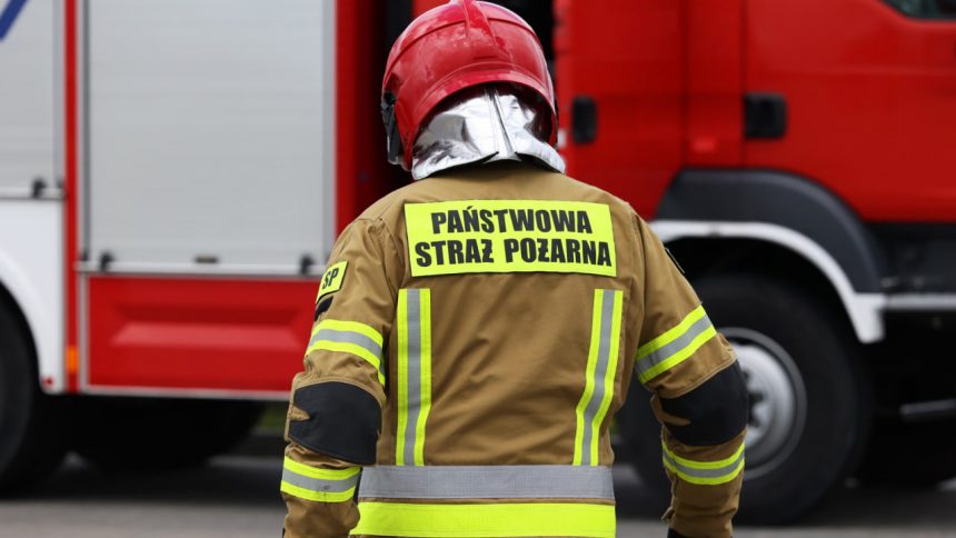 Pożar w hali produkcyjnej w Kalej